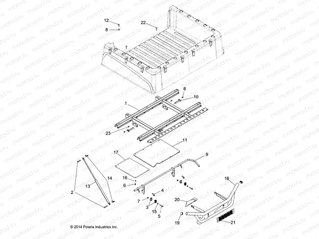 BODY | BODY, BOX MOUNTING - R15RMA57AA/AR/AZ/AC/LA/H57AR (49RGRBOXMOUNTING15570)
