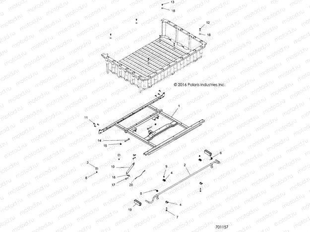 BODY | BODY, BOX MOUNTING - R17RTED1F1/SD1C1 (701157)