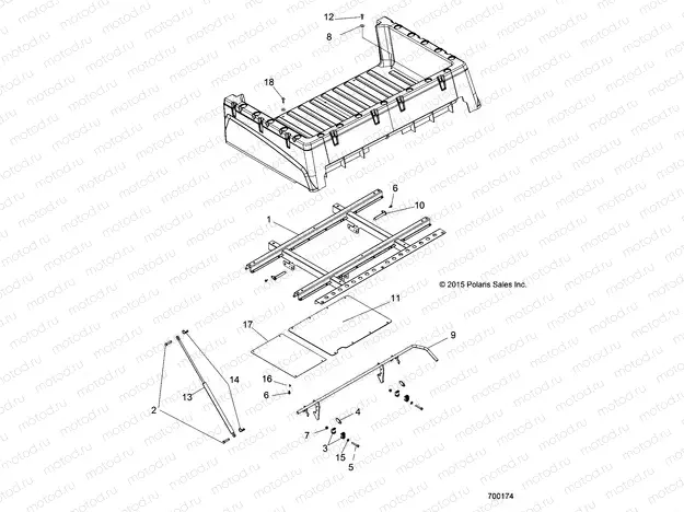 BODY | BODY, BOX MOUNTING - R18RMA57B1/B9/L1/E57BV/N4 (700174)