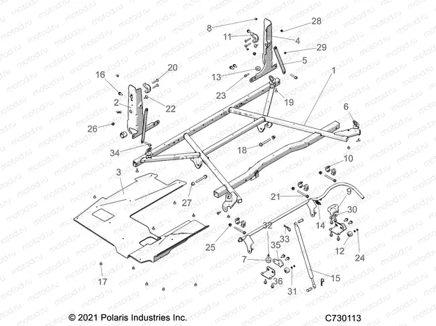 BODY | BODY, BOX MOUNTING - R22MAK57B4 (C730113)