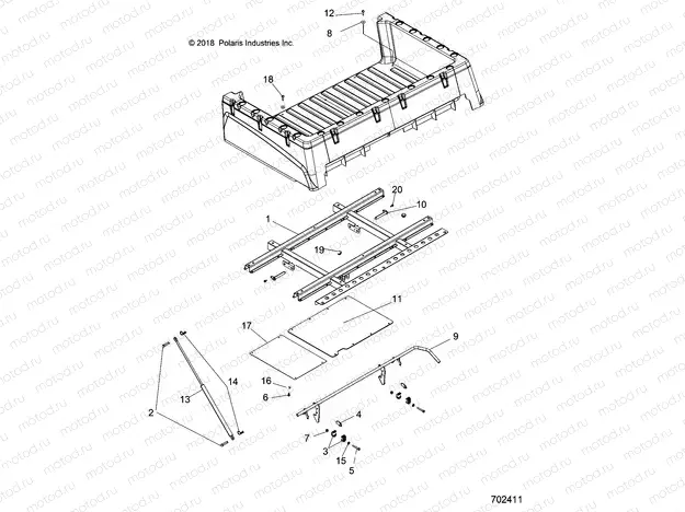 BODY | BODY, BOX MOUNTING - R23MAE57DX (702411)