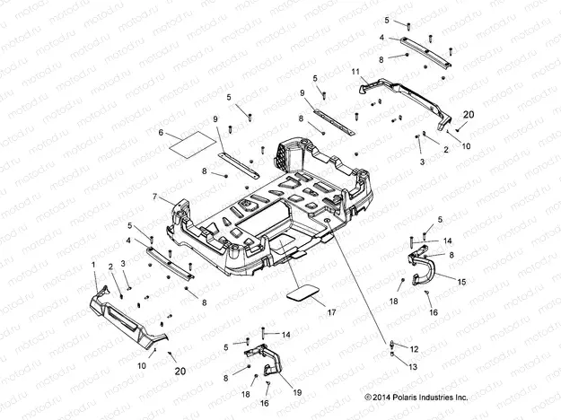 BODY | BODY, BOX, REAR - A22SWE57F1/S57C1/C2/C5 (49ATVBOXRR15570X2)