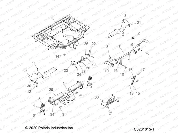BODY | BODY, BOX, REAR FRAME AND PIVOT - A22SWE57F1/S57C1/C2/C5 (C0201015-1)