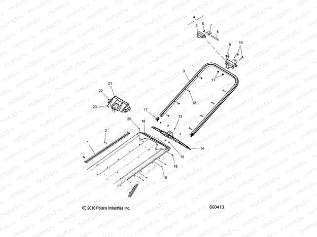 BODY | BODY, BUMPER, REAR, SNOWFLAP and TAILLIGHT COVER - S20CFE5BSL (600413)