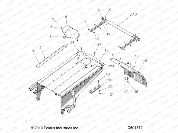 BODY | BODY, BUMPER, REAR, SNOWFLAP and TAILLIGHT COVER - S20EEG6PSL (600255)
