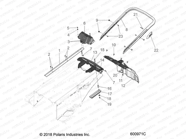 BODY | BODY, BUMPER, REAR, SNOWFLAP and TAILLIGHT COVER - S20EKL6PS (600971C)
