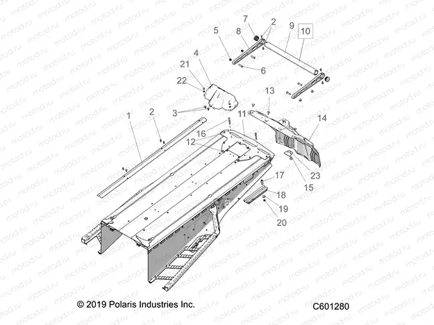 BODY | BODY, BUMPER, REAR, SNOWFLAP and TAILLIGHT COVER - S21ELS8RS/8RE (C601280)
