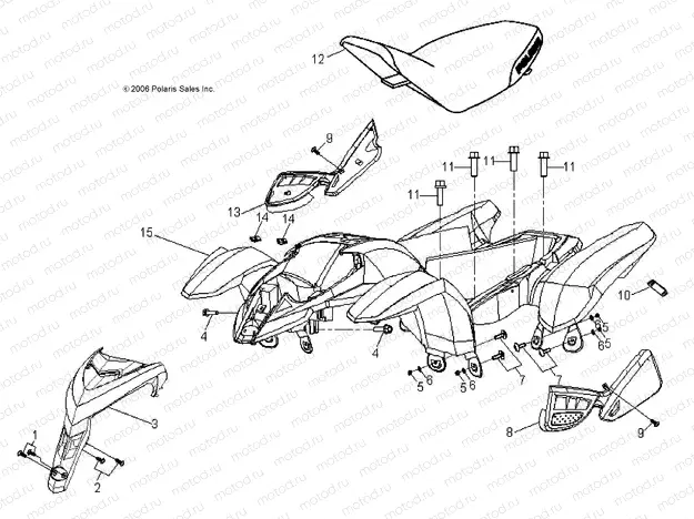 BODY | BODY, CAB and SEAT - A15YAK05AD/AF (49ATVCAB09OUT50)