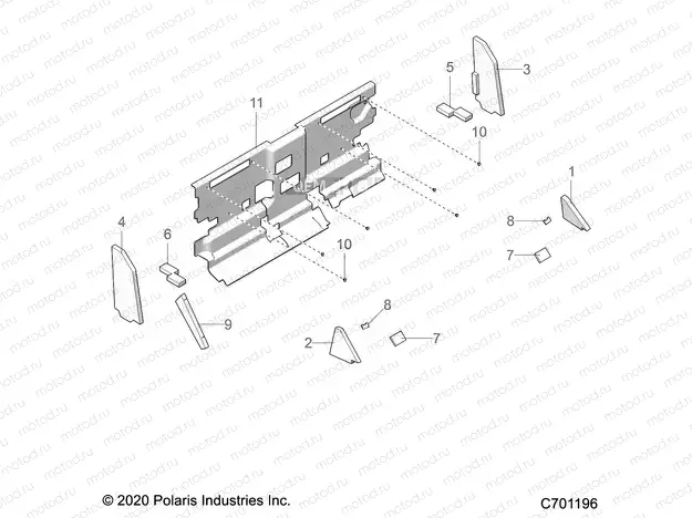 BODY | BODY, CAB FOAM AND REAR PANEL - R21RSY99A9/AC/AP/AW/B9/BC/BP/BW (C701196)
