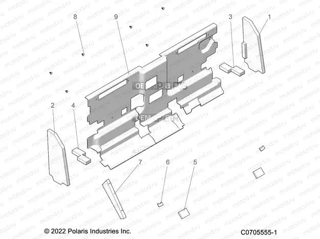 BODY | BODY, CAB FOAM AND REAR PANEL - R22RSU99A9/AC/AM/AS/B9/BC/BM/BS (C0705555-1)