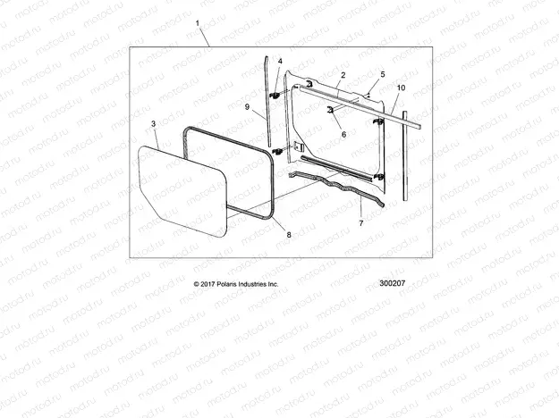 BODY | BODY,  CAB WINDSHIELD, GLASS - L20U2NAFLA (300207)