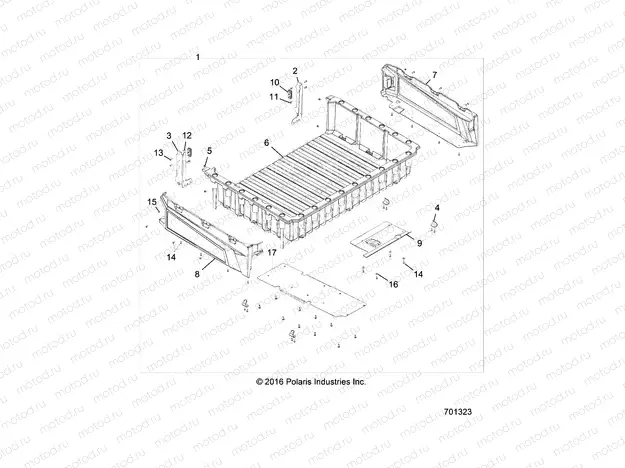 BODY | BODY, CARGO BOX - R17RTED1F1/SD1C1 (701323)