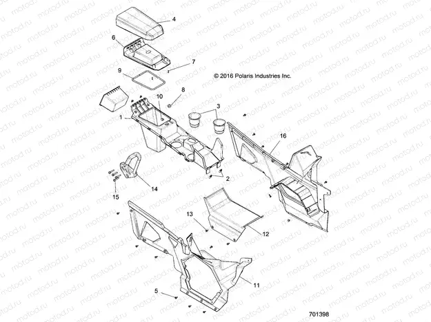 BODY | BODY, CENTER CONSOLE, FRONT - G22G4E99NP (701398)