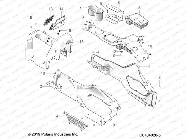 BODY | BODY, CENTER CONSOLE - Z21R4D92AM/BM/AC (C0704028-5)