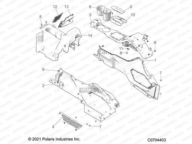 BODY | BODY, CENTER CONSOLE - Z21R4F92AH/BH (C0704403)