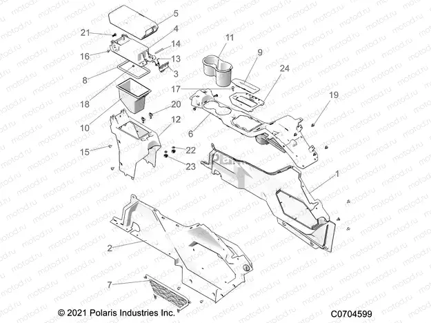 BODY | BODY, CENTER CONSOLE - Z21RAE92AG/AS/BG/BS  (C0704599)