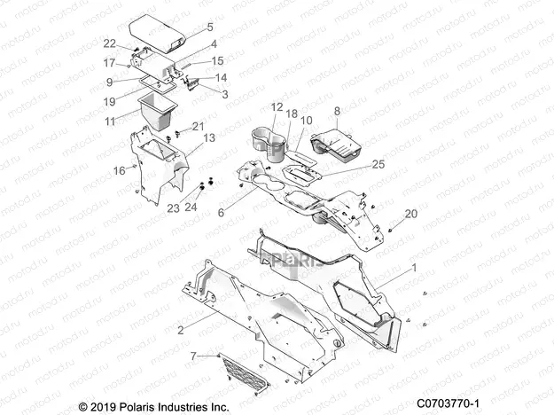 BODY | BODY, CENTER CONSOLE - Z23GAD92A/92B (C0703770-1)