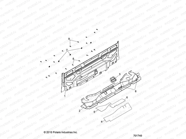 BODY | BODY, CLOSEOFF, REAR - R17B1PD1AA/2P (701749)