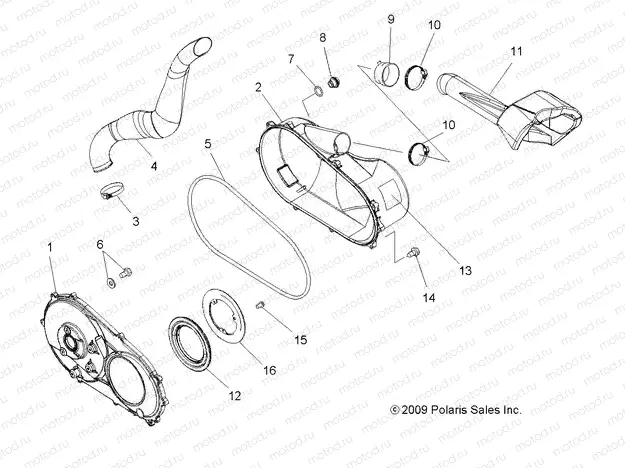BODY | BODY, CLUTCH COVER - A13DH50AX/AZ (49ATVCLUTCHCVR10SP500TRG)