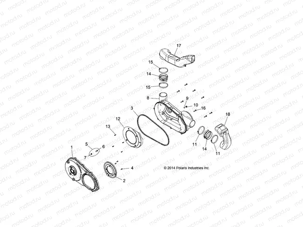 BODY | BODY, CLUTCH COVER - A15SAA32EH (49ATVCLUTCHCVR15SPETX)