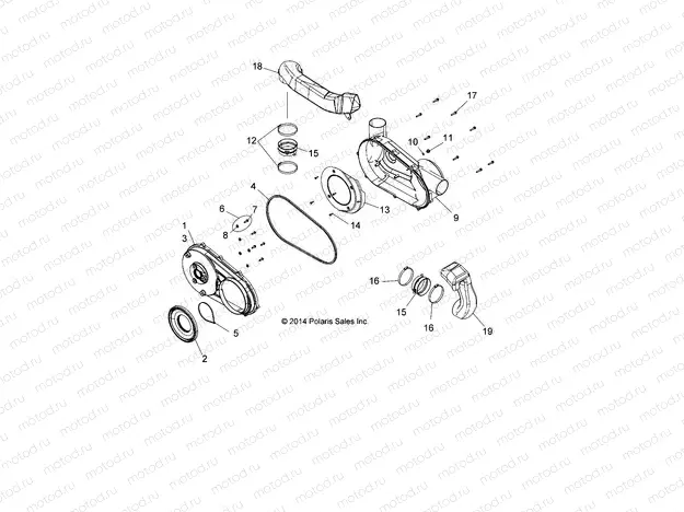 BODY | BODY, CLUTCH COVER - A15SUH57AH (49ATVCLUTCHCVR15UTE)