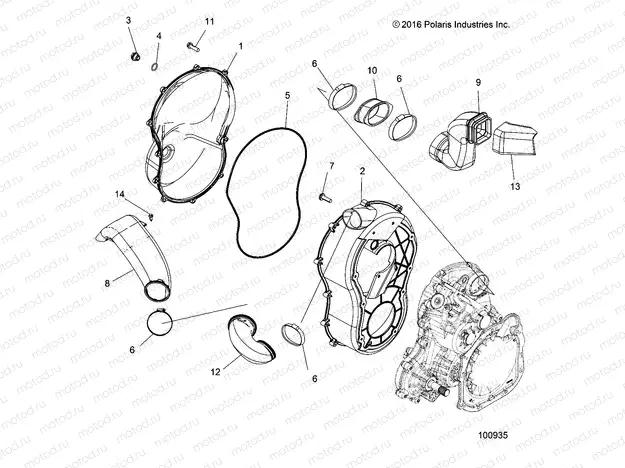 BODY | BODY, CLUTCH COVER - A17SXE95NL (100935)