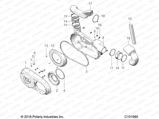 BODY | BODY, CLUTCH COVER - A19SES57F1/F2/SET57F1 (C101990)