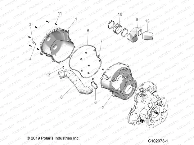 BODY | BODY, CLUTCH COVER - A20SGE95AK (C102073-1)