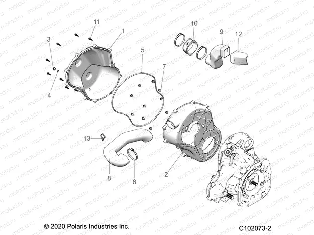 BODY | BODY, CLUTCH COVER - A20SVA85A3 (C102073-2)