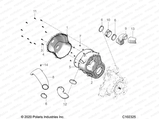 BODY | BODY, CLUTCH COVER - A21SXV95AG/CAG (C102325)