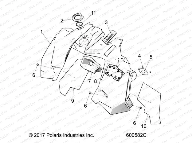 BODY | BODY, CONSOLE - S21FJB8/FJE8/FJP8 ALL OPTIONS (600582C)