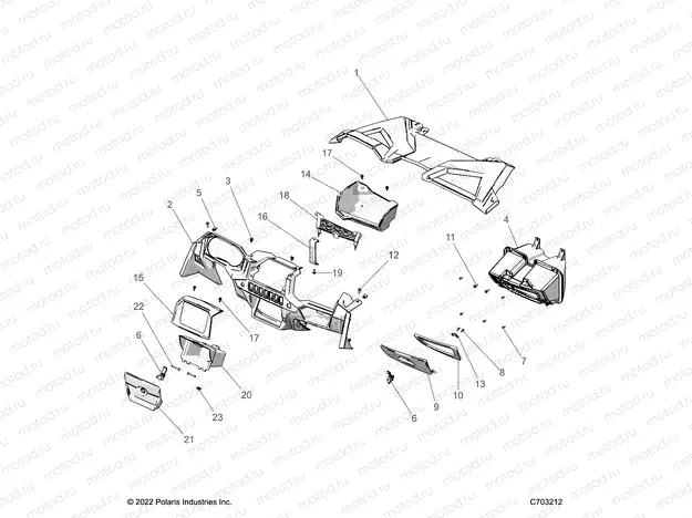 BODY | BODY, DASH AND GLOVEBOX  RC- Z23ASK99A4 (C703212)