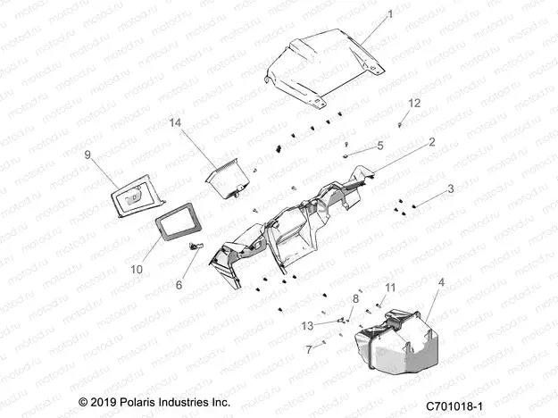 BODY | BODY, DASH AND GLOVEBOX - Z20ASA87B2/E87BH/BW/LW (C701018-1)