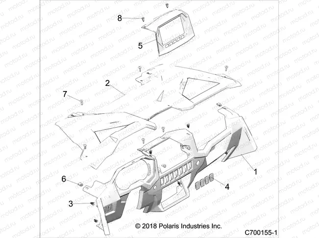 BODY | BODY, DASH AND GLOVEBOX - Z20P4L92AG/AP/BG/BP/LG (C700155-1)