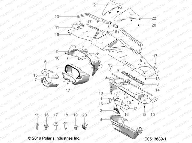 BODY | BODY, DASH ASM. - T20AAPHD/RHB ALL OPTIONS (C0513689-1)