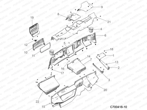 BODY | BODY, DASH - D20BEP99A4/B4/GP99A4 (C700418-10)