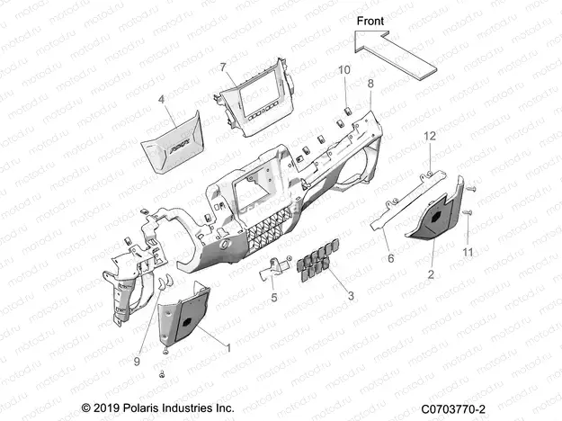BODY | BODY, DASH LOWER - Z20RAB92AC/BC/AR/BR/D92AC/BC/AR/BR (C0703770-1)
