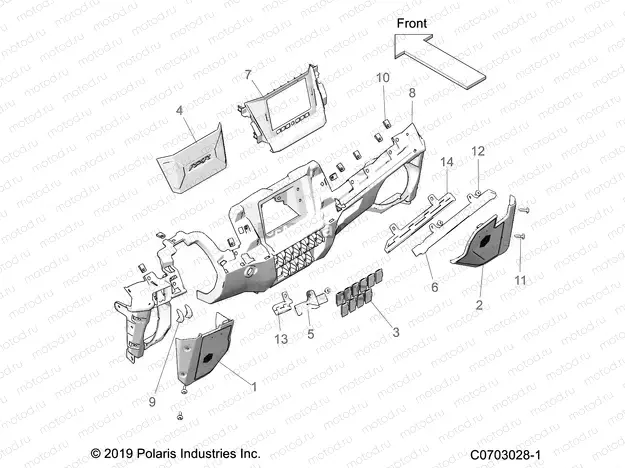 BODY | BODY, DASH LOWER - Z22RME2KAG/BG/K2KAN/BN (C0703028-1)