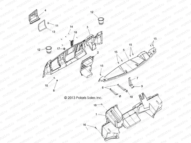 BODY | BODY, DASH - R15RUA57AA/E57AC (49RGRDASH14CREW)