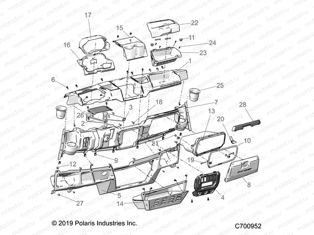 BODY | BODY, DASH - R20RRE99AA/AF/AP/AX/A9/BA/BF/BP/BX/B9 (C700952)