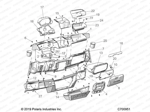 BODY | BODY, DASH - R20RRU99A9/AA/AF/AP/AX/B9/BA/BF/BP/BX (C700951)