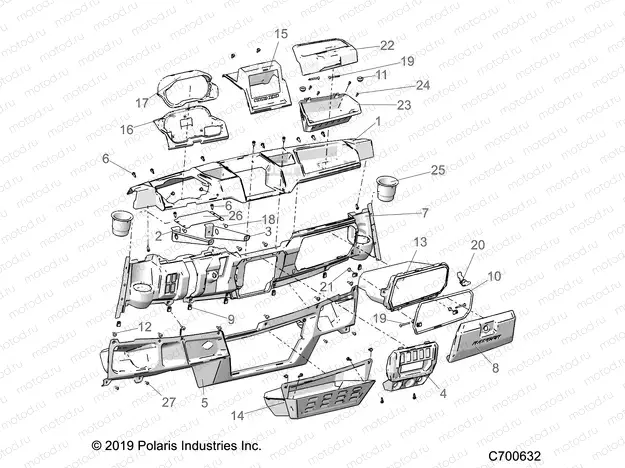 BODY | BODY, DASH - R20RRW99A9/AA/AF/AP/AX (C700632)