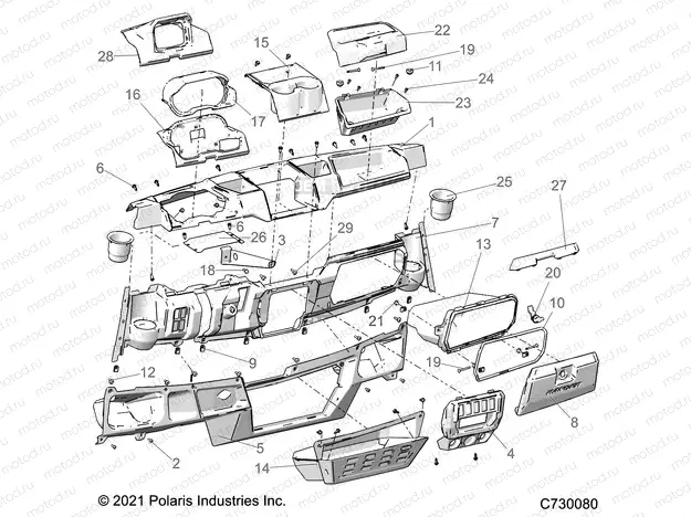 BODY | BODY, DASH - R22RRS99C9/CK/CM/F9/FM/EF9/EFM/PCG (C730080)