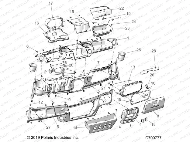 BODY | BODY, DASH, STD - R20RSX99A9/AA/AP/AX/B9/BA/BP/BX (C700777)