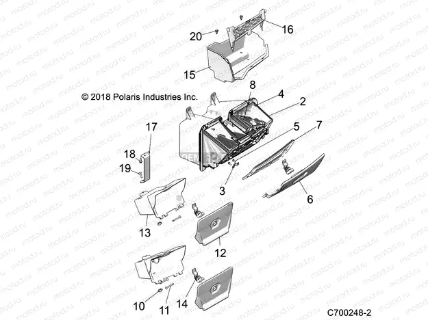 BODY | BODY, DASH STORAGE - Z19VDE99FK/S99CK/FK (C700248-2)