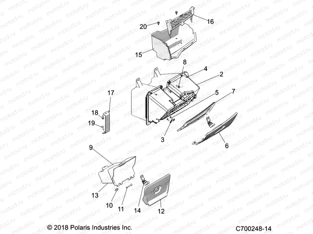 BODY | BODY, DASH STORAGE - Z23N4E99A/99B248-14)
