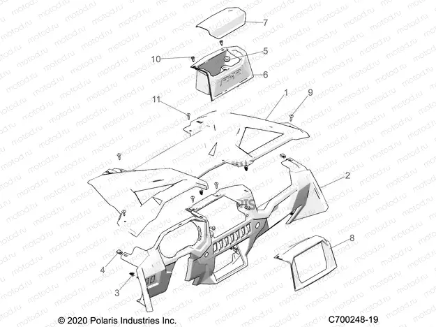 BODY | BODY, DASH - Z20NAE99AC/AL/AN/BC/BL/BN/K99AF/AK/BF/BK/M99AL/R99AZ/BZ (C700248-1)