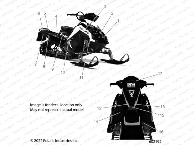 BODY | BODY, DECAL,  POLARIS BLUE SIDE PANEL W/WHITE ACCENT - S23TFK8RS (602192)