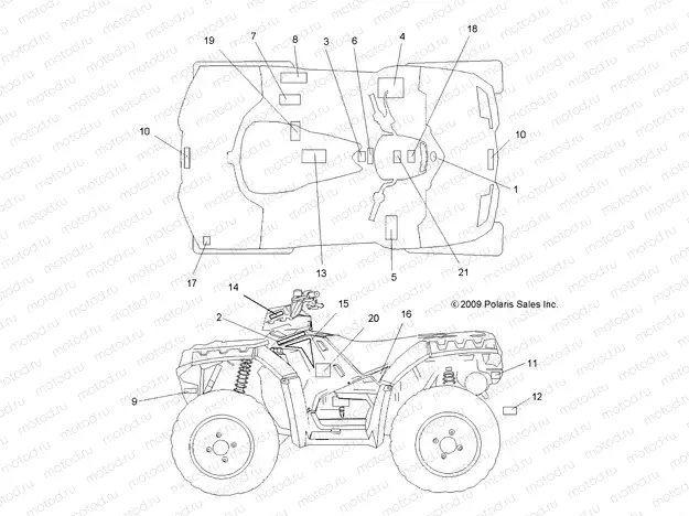 BODY | BODY, DECALS - A10ZX55AL/AT/AX (49ATVDECAL10SPXPEPS550)