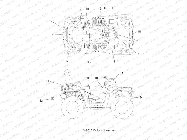 BODY | BODY, DECALS - A11DX55AF/AZ (49ATVDECAL11SPTRGEPS)